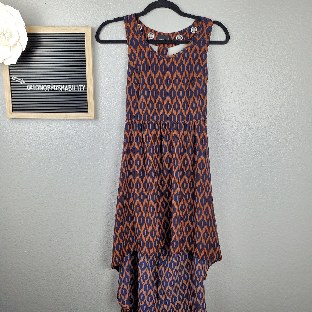 NOBLE U HIGH LOW BACKLESS DRESS